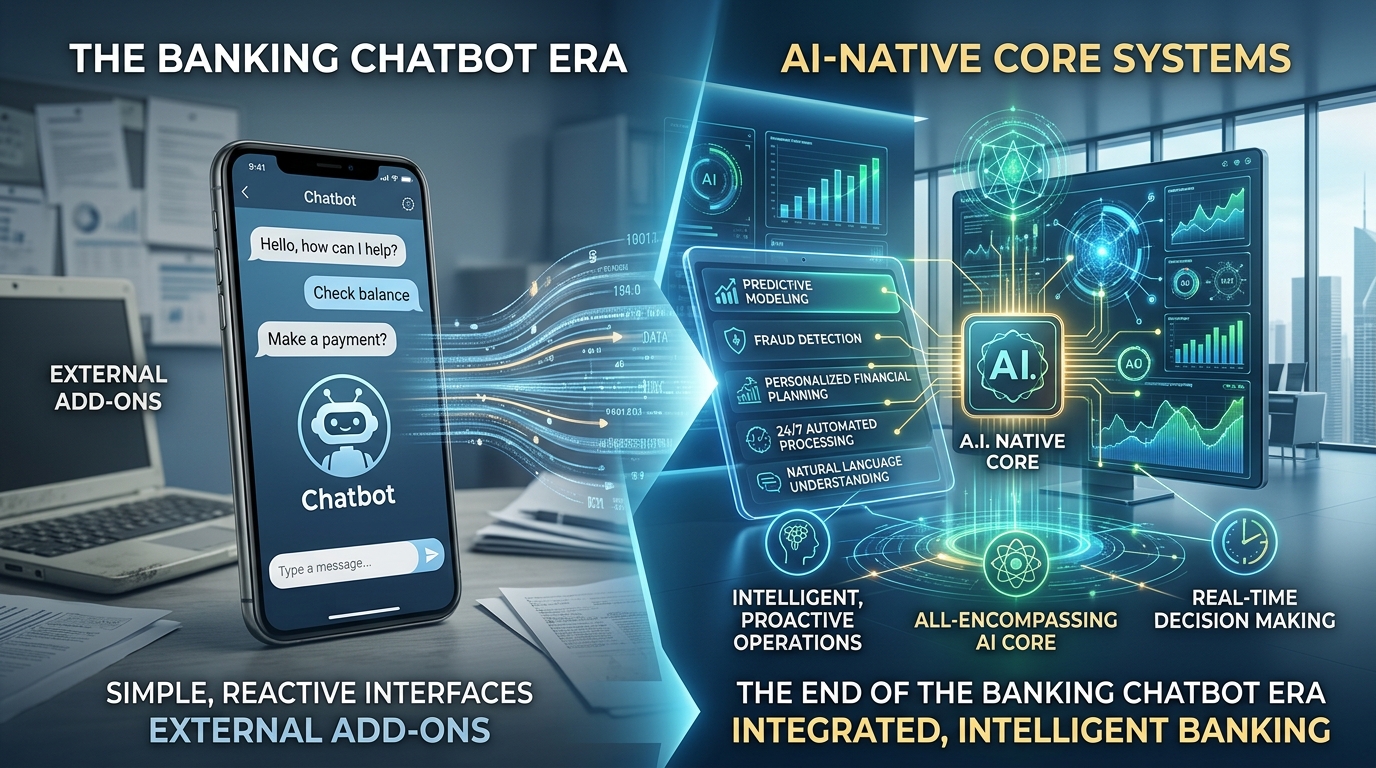 ai native core systems the end of the banking chatbot era