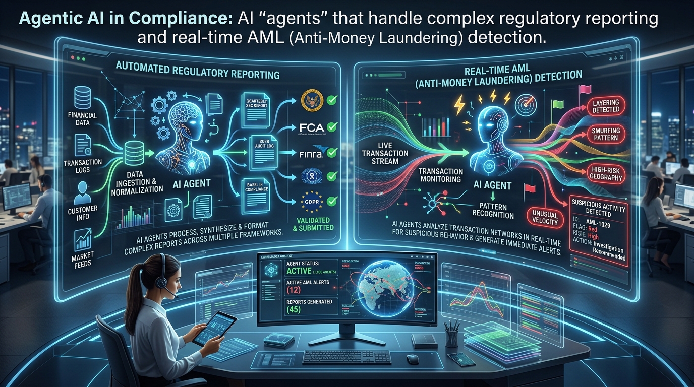agentic ai in compliance the rise of autonomous regulatory reporting and aml detection videotat